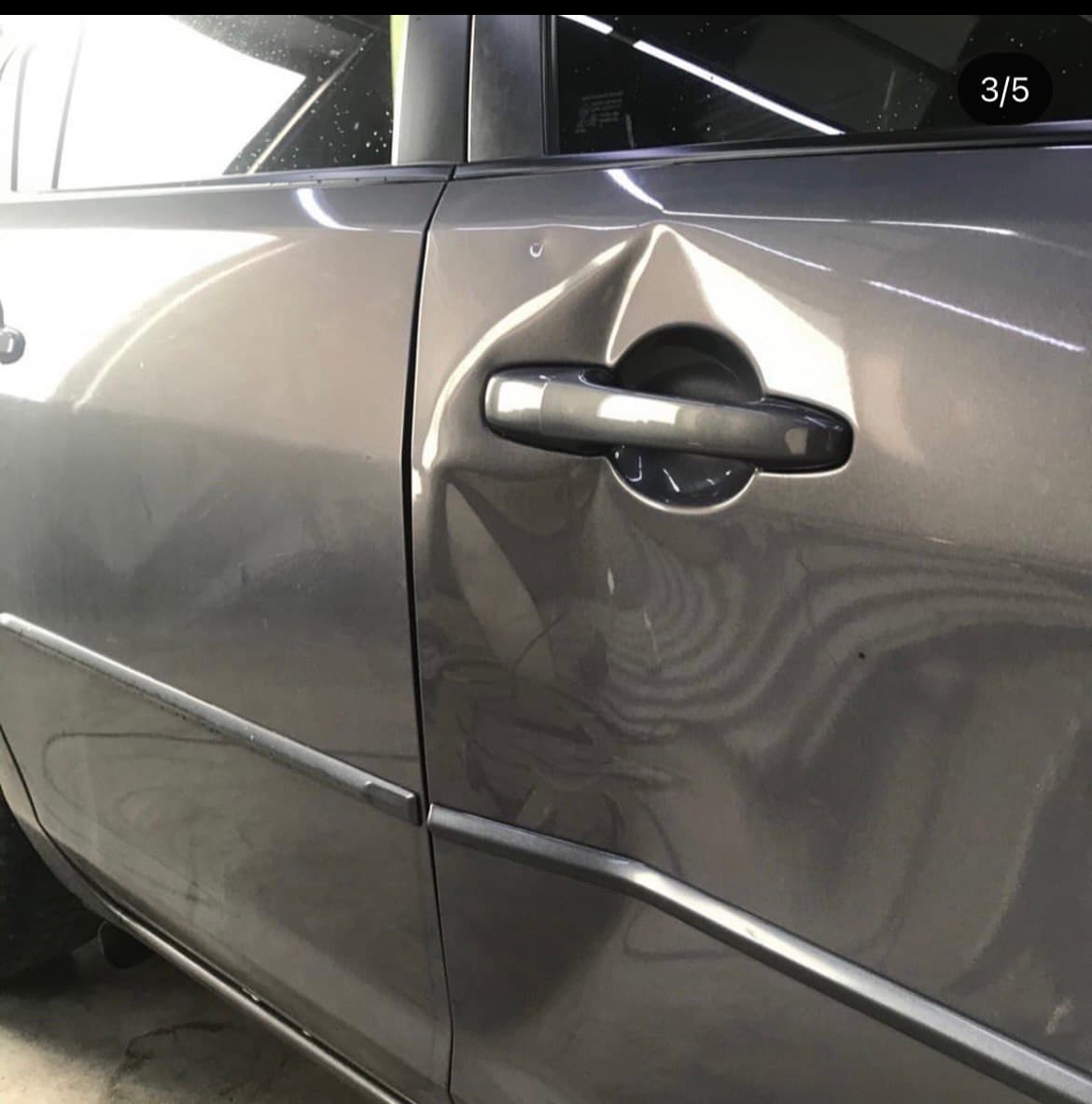 Door Dent — before repair