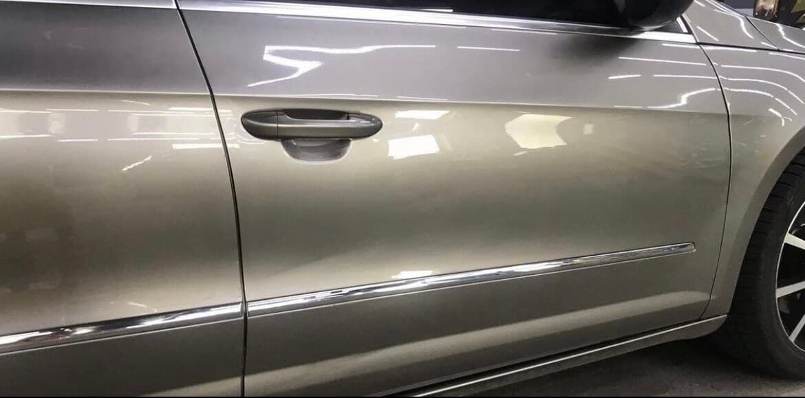 Body Line Dent — after repair