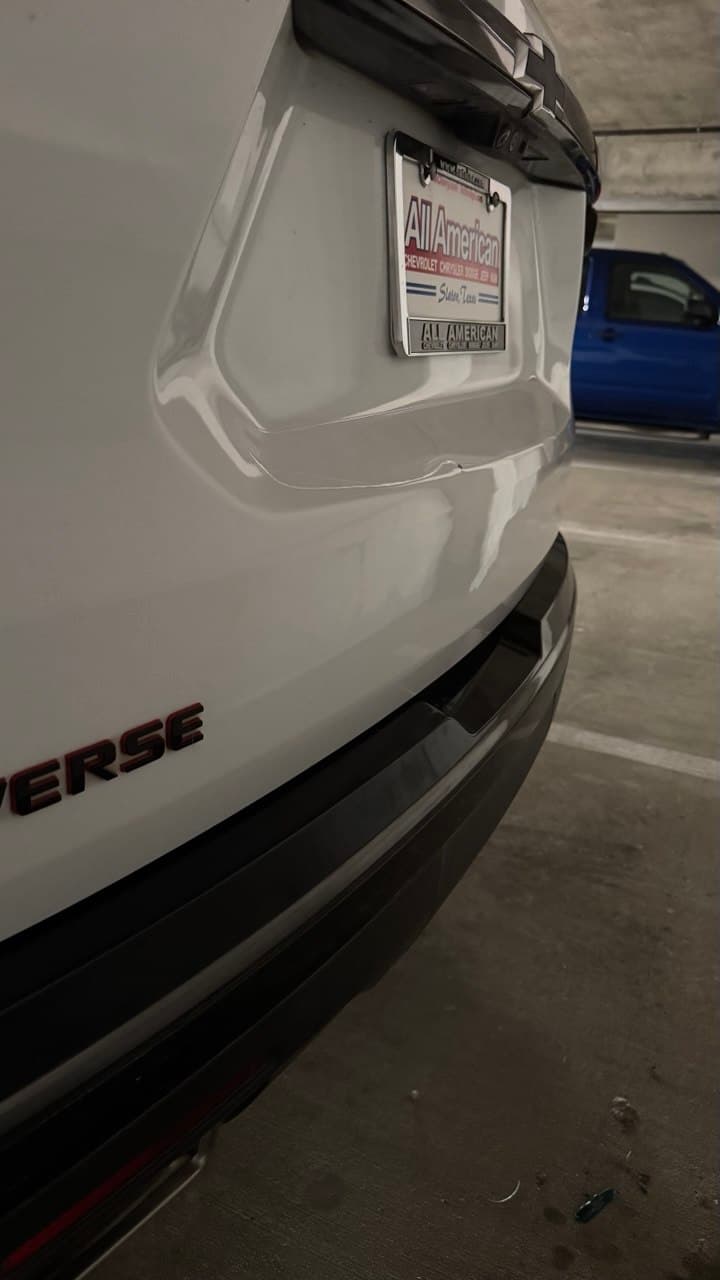 Tailgate Dent — after repair